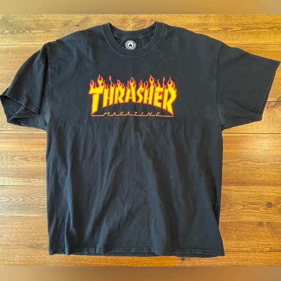 Thrasher Magazine | Short Sleeve Black Graphic T-Shirt | Men’s XL - Picture 1 of 2